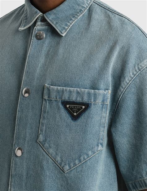 celana prada|prada denim shirt.